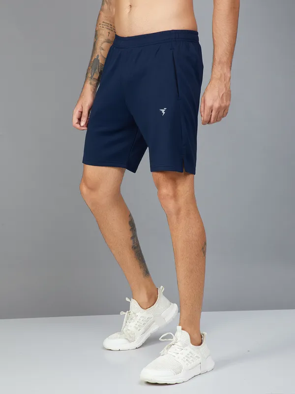 Technosport Men's Active Navy Running Shorts